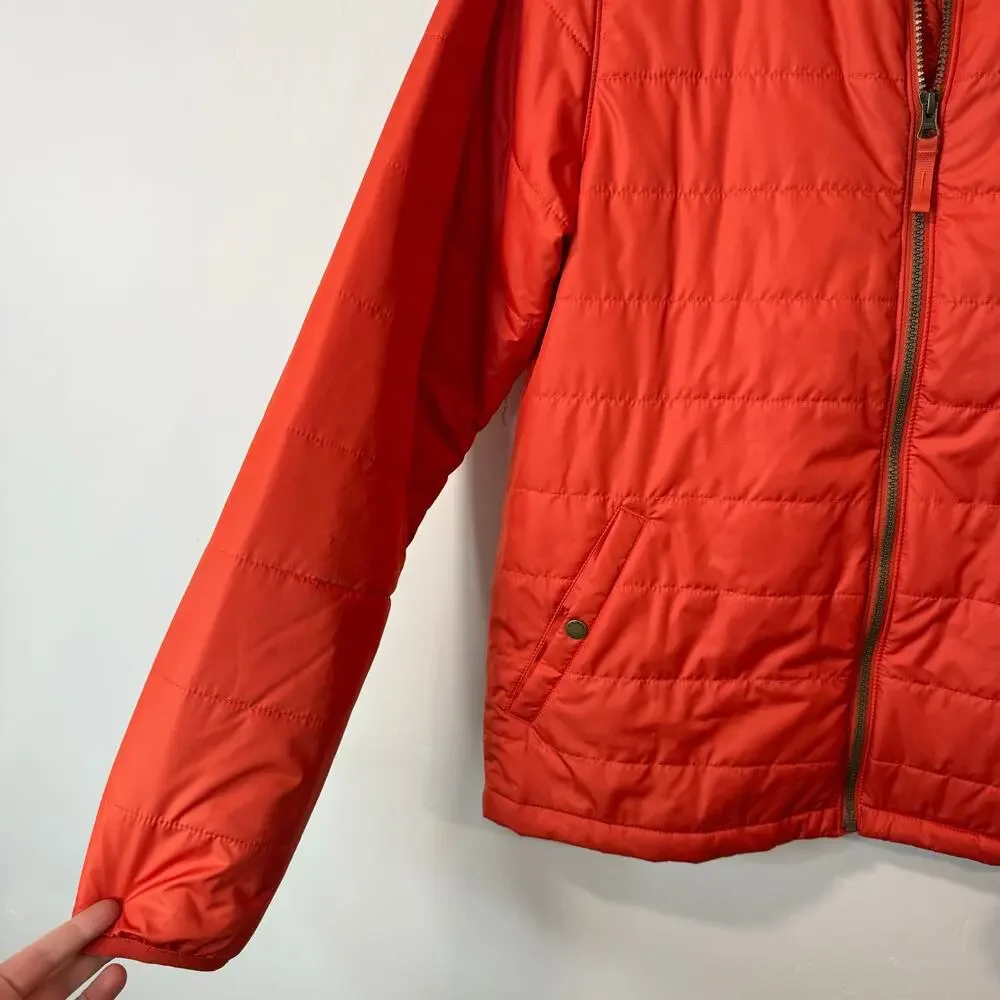 L.L.Bean‎ Men's Mountain Classic Puffer Jacket Orange M Reg Lightweight